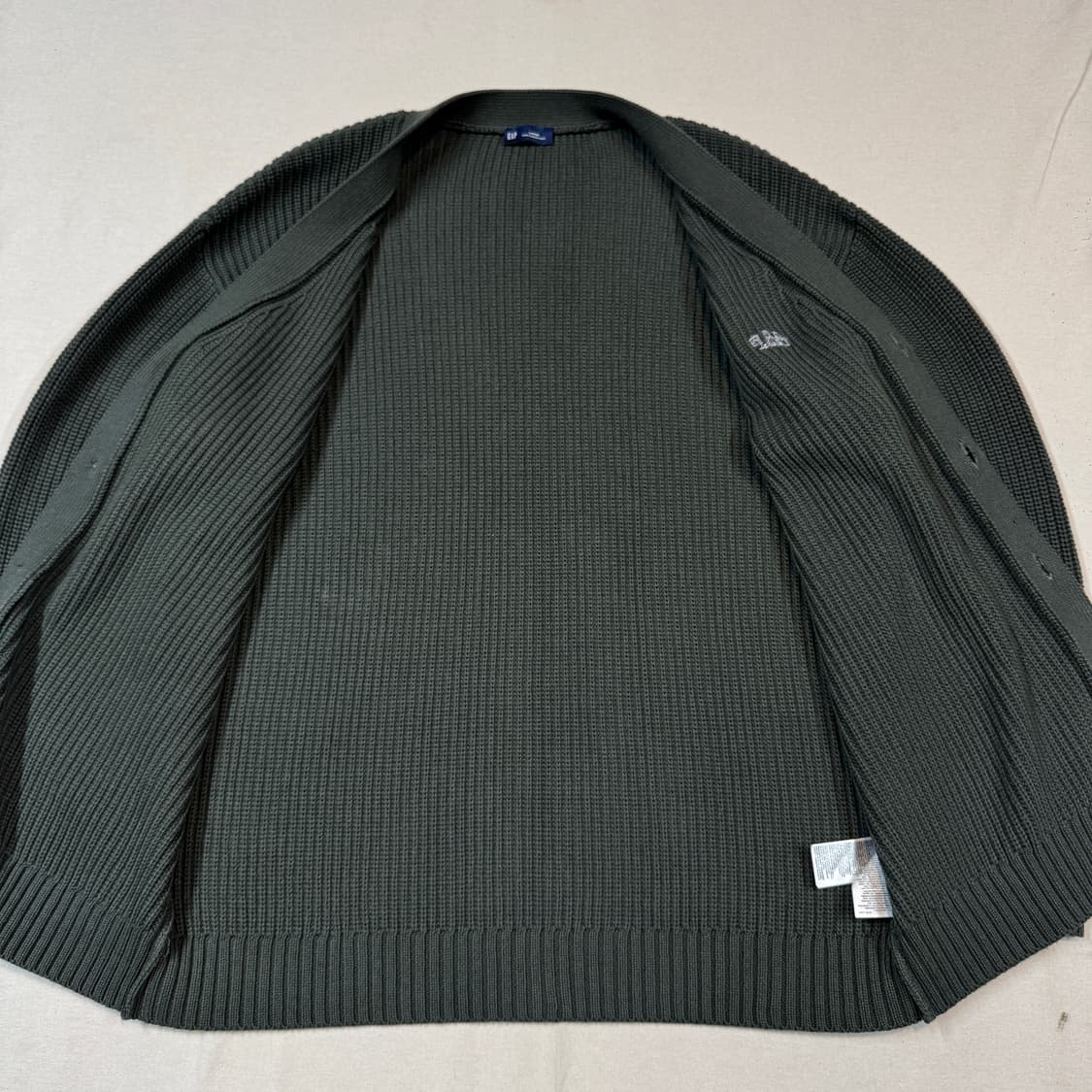 L) GAP 갭 올리브 카키 니트 가디건 상품이미지5