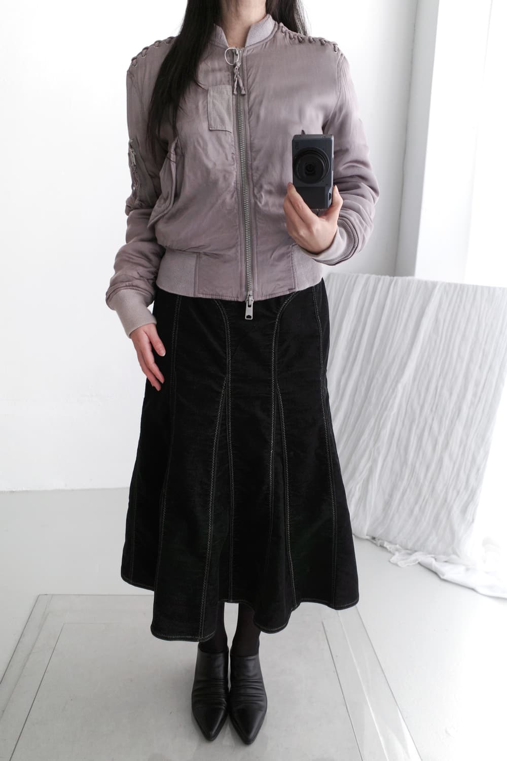 hiroko bis) stitch flared skirt 상품이미지8