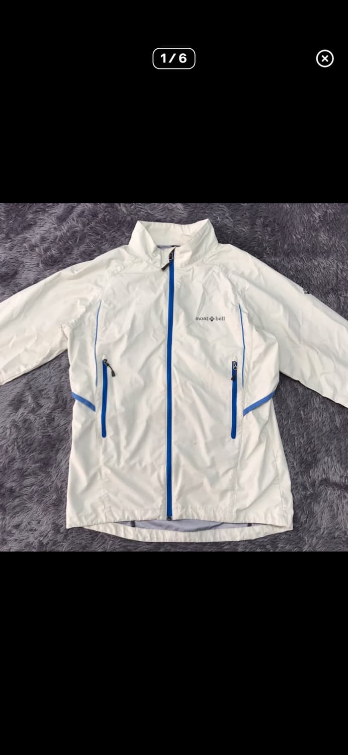 몽벨 바람막이 화이트 상품이미지1