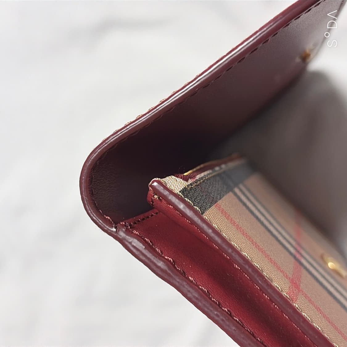 버버리 체크 패턴 장지갑 상품이미지6