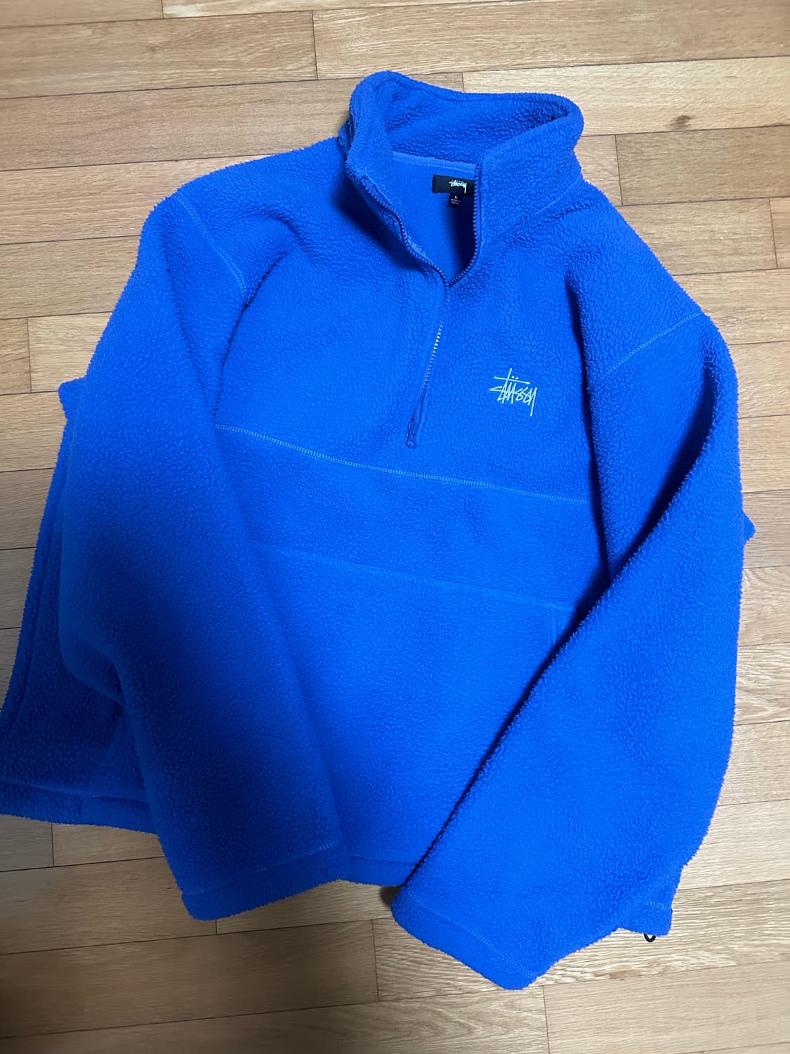 스투시 하프 집업. 모크넥 플리스. 후리스. 반집업. 상품이미지1