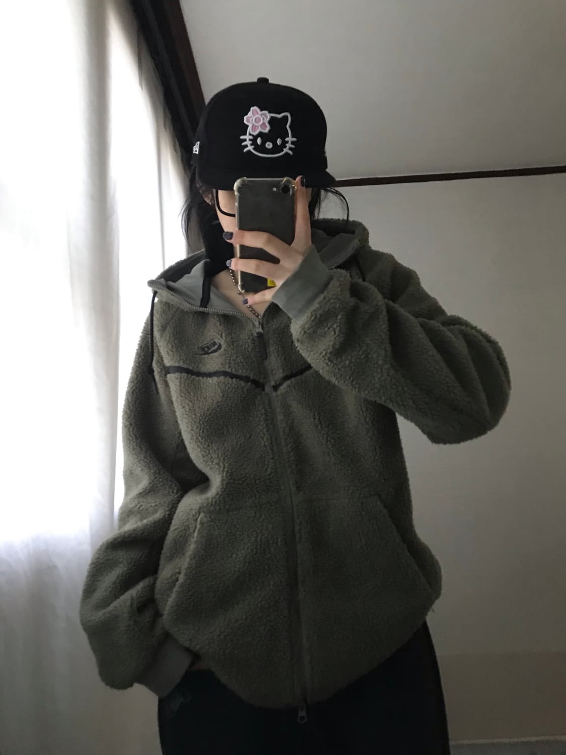 나이키 카키 투웨이 후리스 상품이미지1