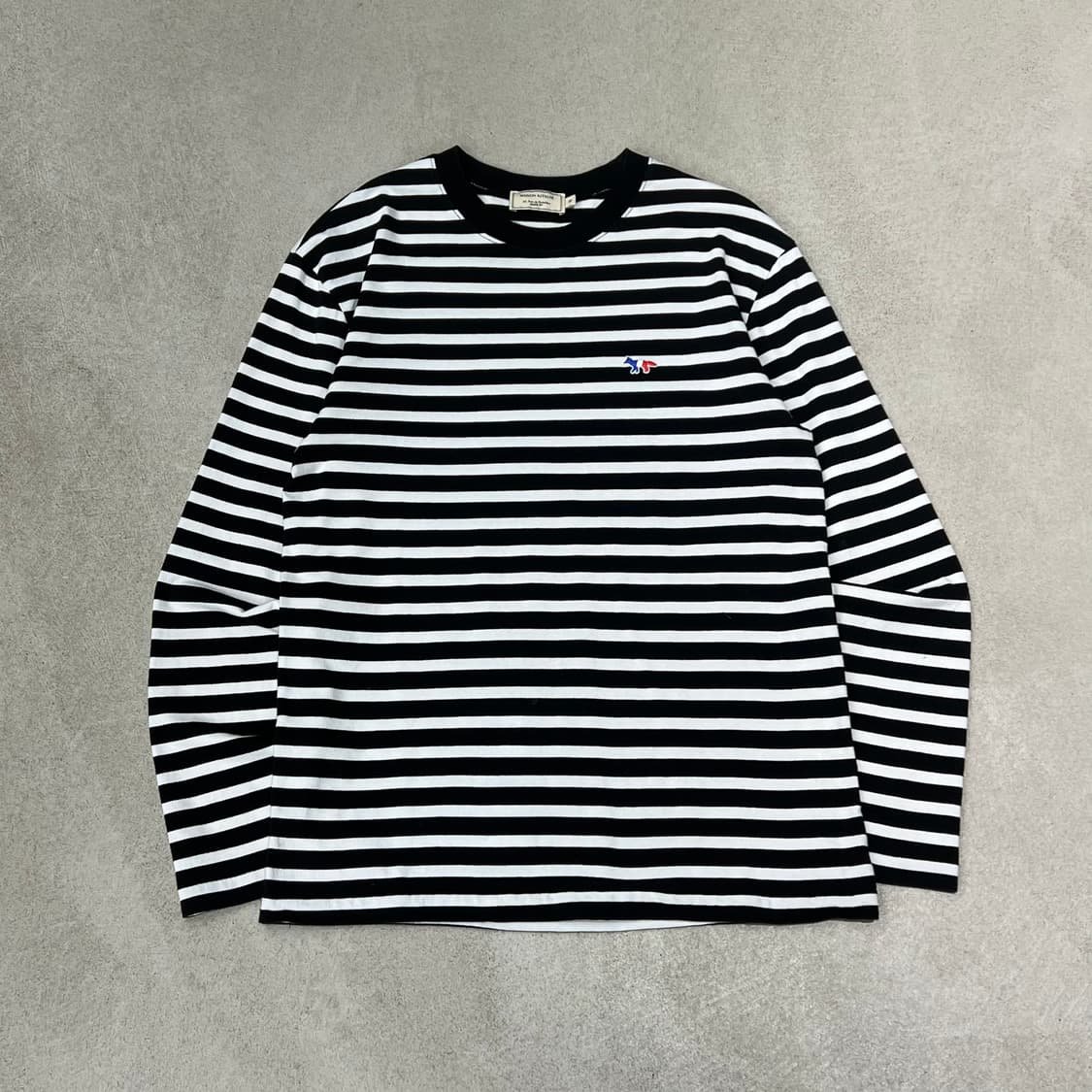 메종키츠네 스트라이프 롱슬리브 s10187 상품이미지1