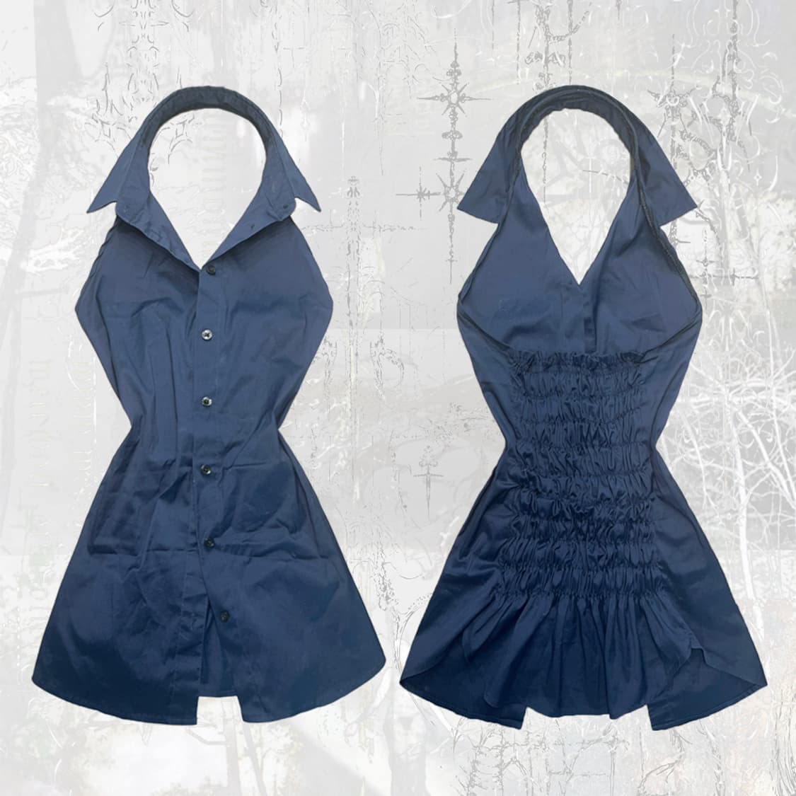 Navy Halter Top (홀터탑) 상품이미지3