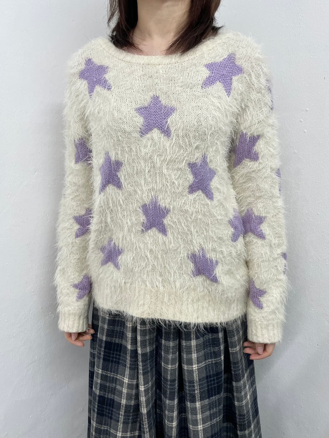 모리 스타 헤어리 니트 상품이미지1