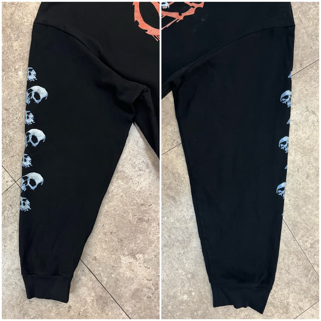 빈티지 프린팅 긴팔티 블랙 3XL #csz3140 상품이미지6