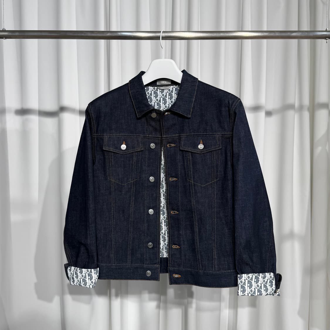 [정품] 디올 25ss 오블리크 레더패치 데님 자켓 상품이미지2