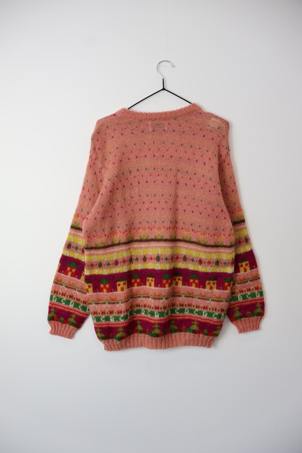 Benetton Coral Pink Italy Fair Wool Knit 상품이미지5