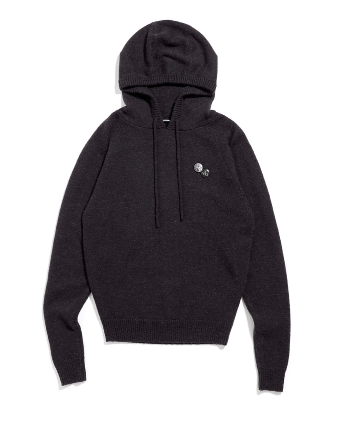 공용 HATCHINGROOM해칭룸 베이스 후디 니트 퍼플차콜 상품이미지1