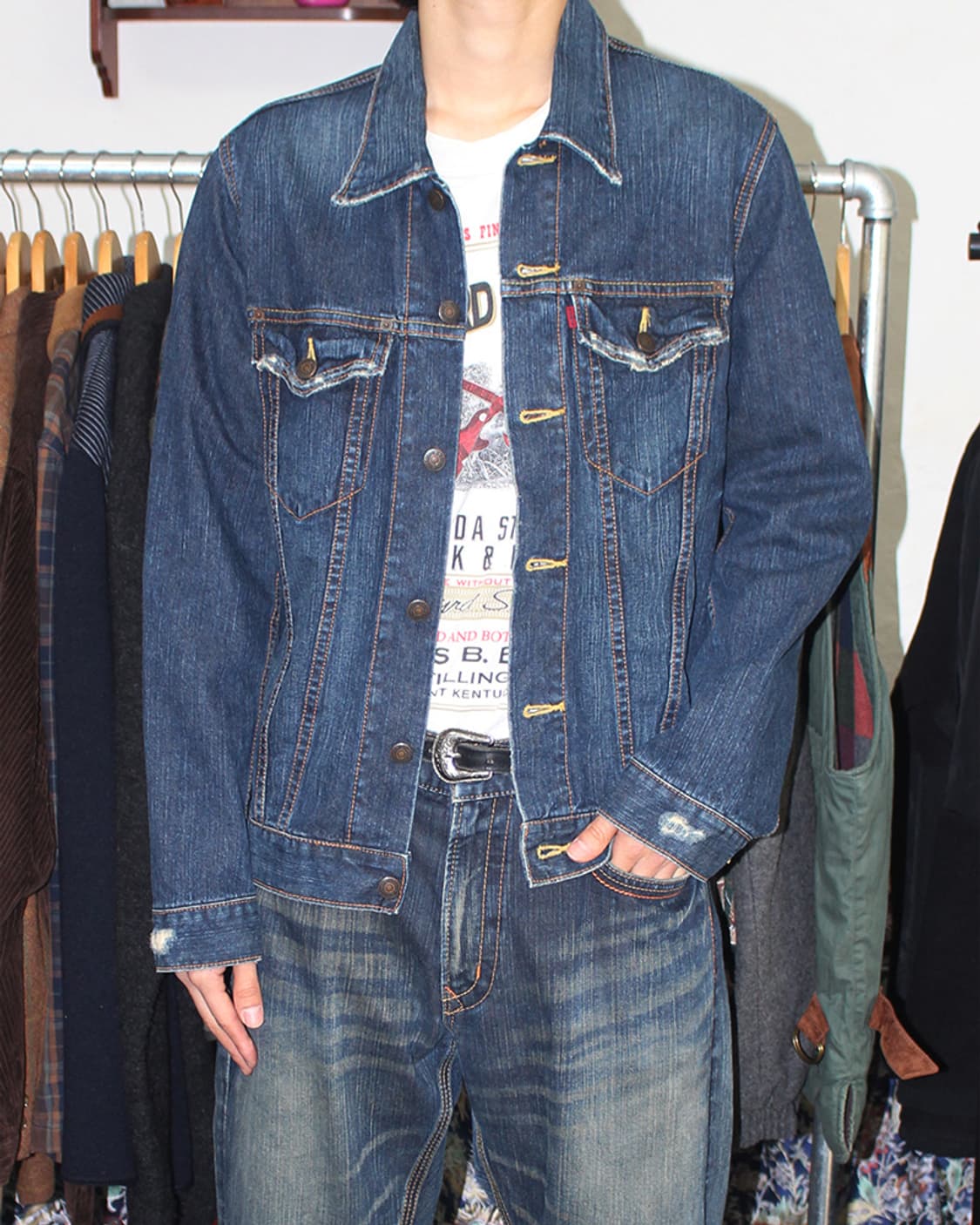 빈티지 에드윈 3세대 신치백 데님 자켓  상품이미지2