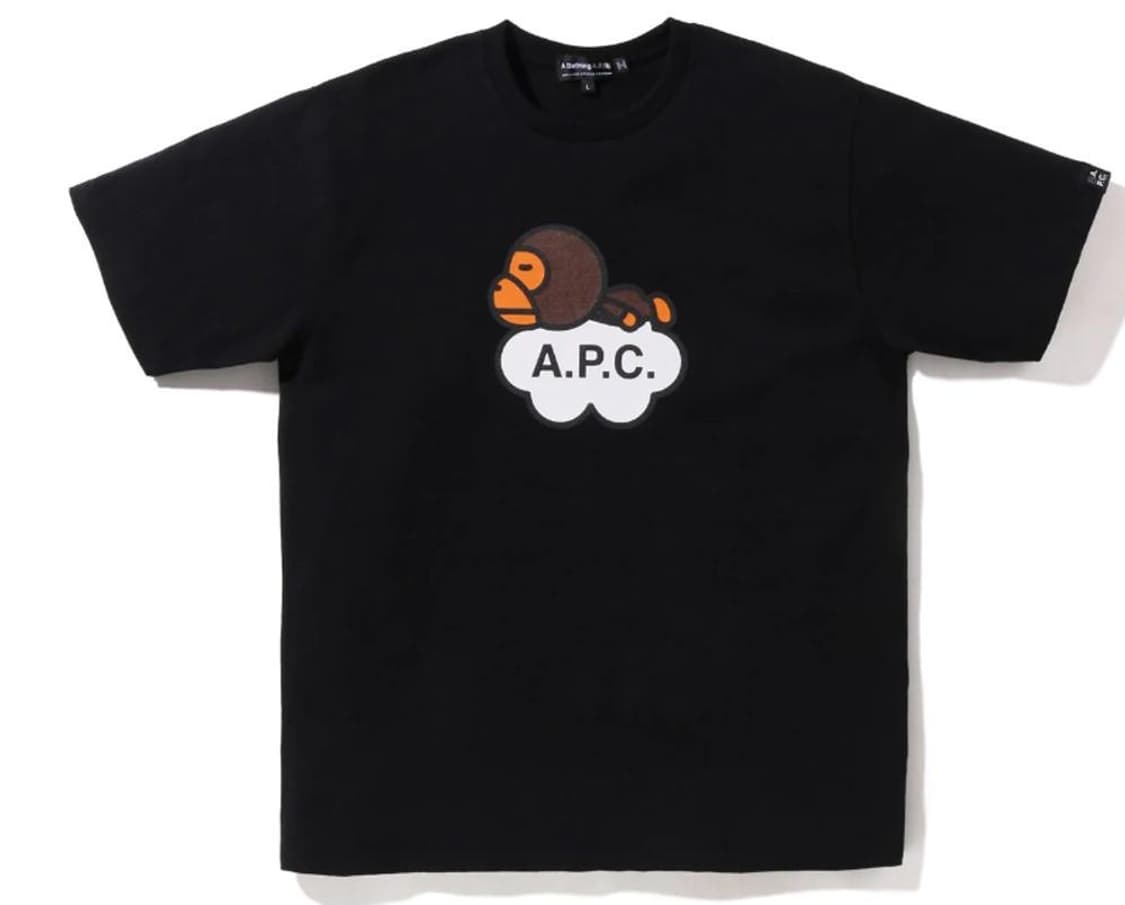 베이프x아페쎄 베이비 마일로 반팔티 상품이미지1