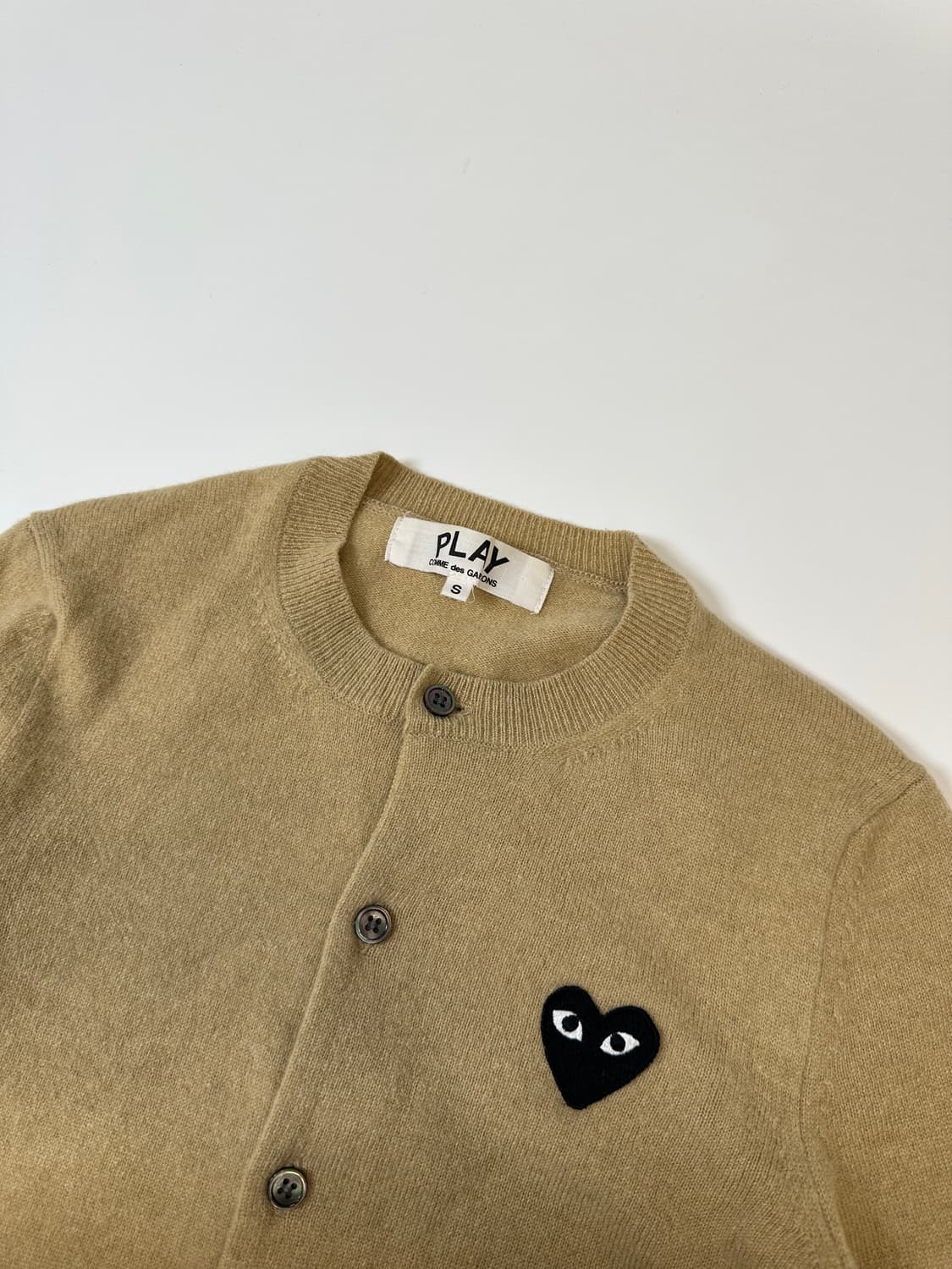 꼼데가르송 하트와펜 가디건 브라운 s 상품이미지3