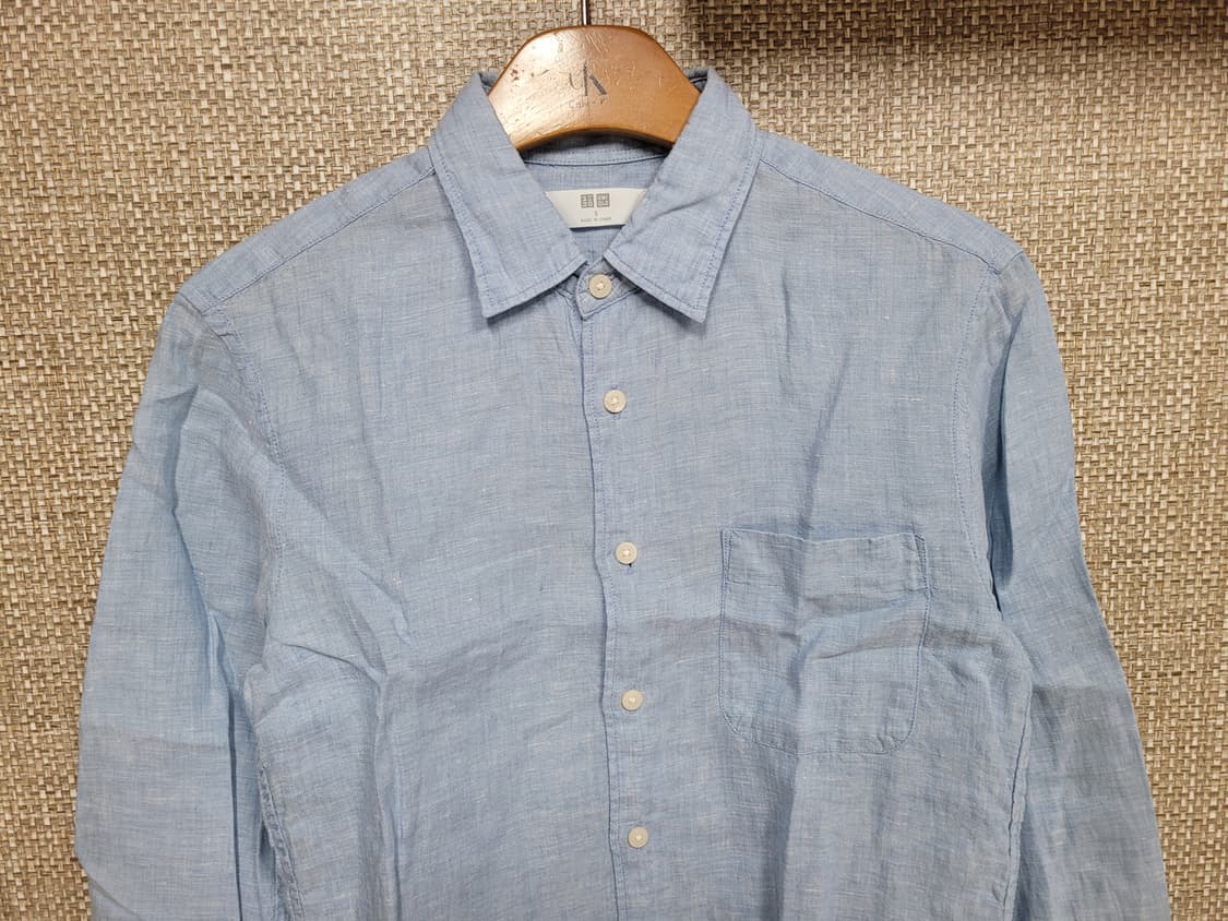 S사이즈 유니클로 린넨 셔츠 상품이미지2