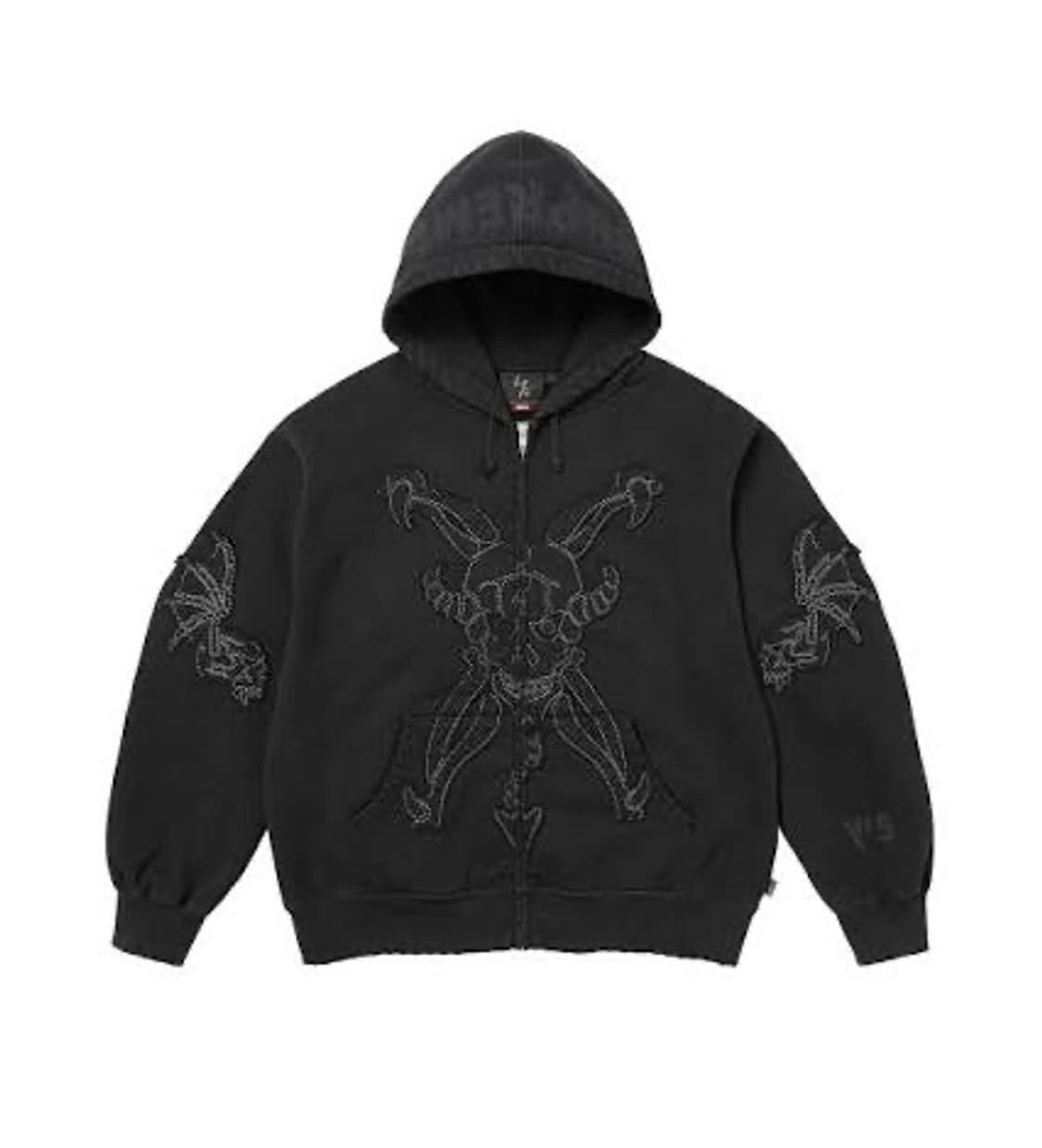 [L to XL 교환 가능] 슈프림 요지 야마모토 후드 집업 블랙 상품이미지1