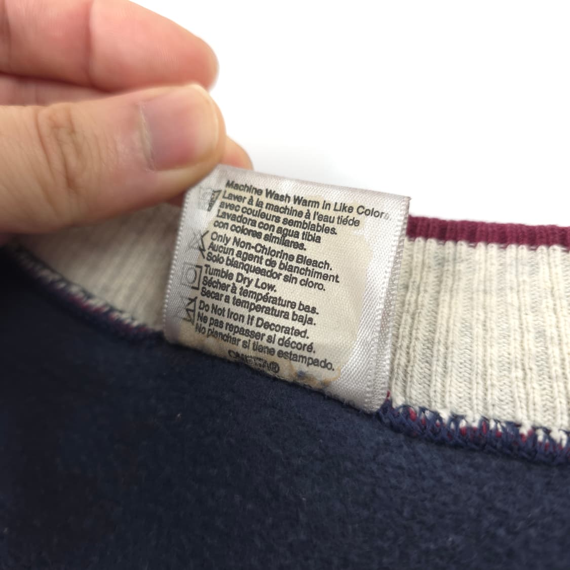 90's 오네이타 파워스웻 코튼 니트 조끼 네이비 (L) 상품이미지4