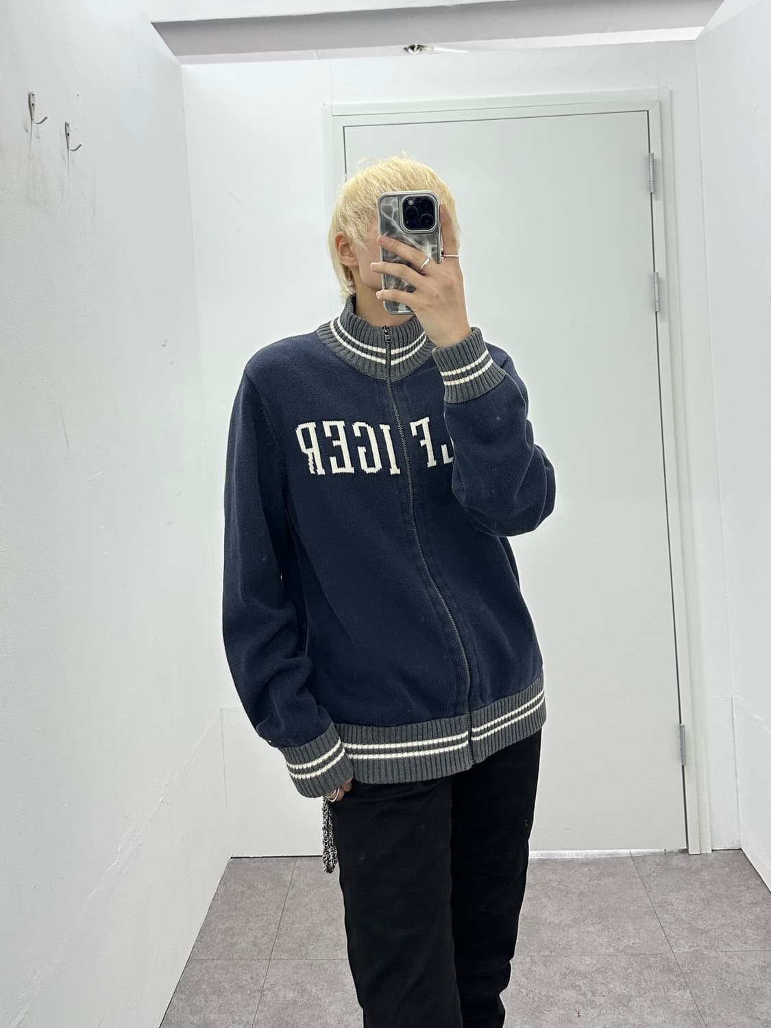 Tommy Hilfiger logo knit zip up 상품이미지8