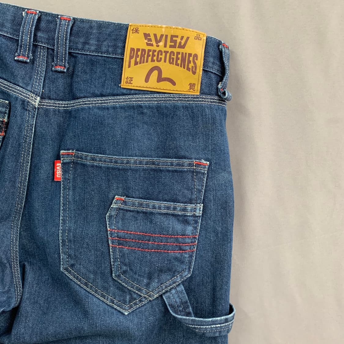 32인치 EVISU 에비수 카펜터 버뮤다 데님 쇼츠 청반바지 상품이미지4