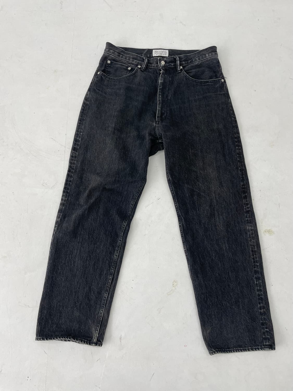 Ends and means 빈티지 워싱 블랙 데니 상품이미지1