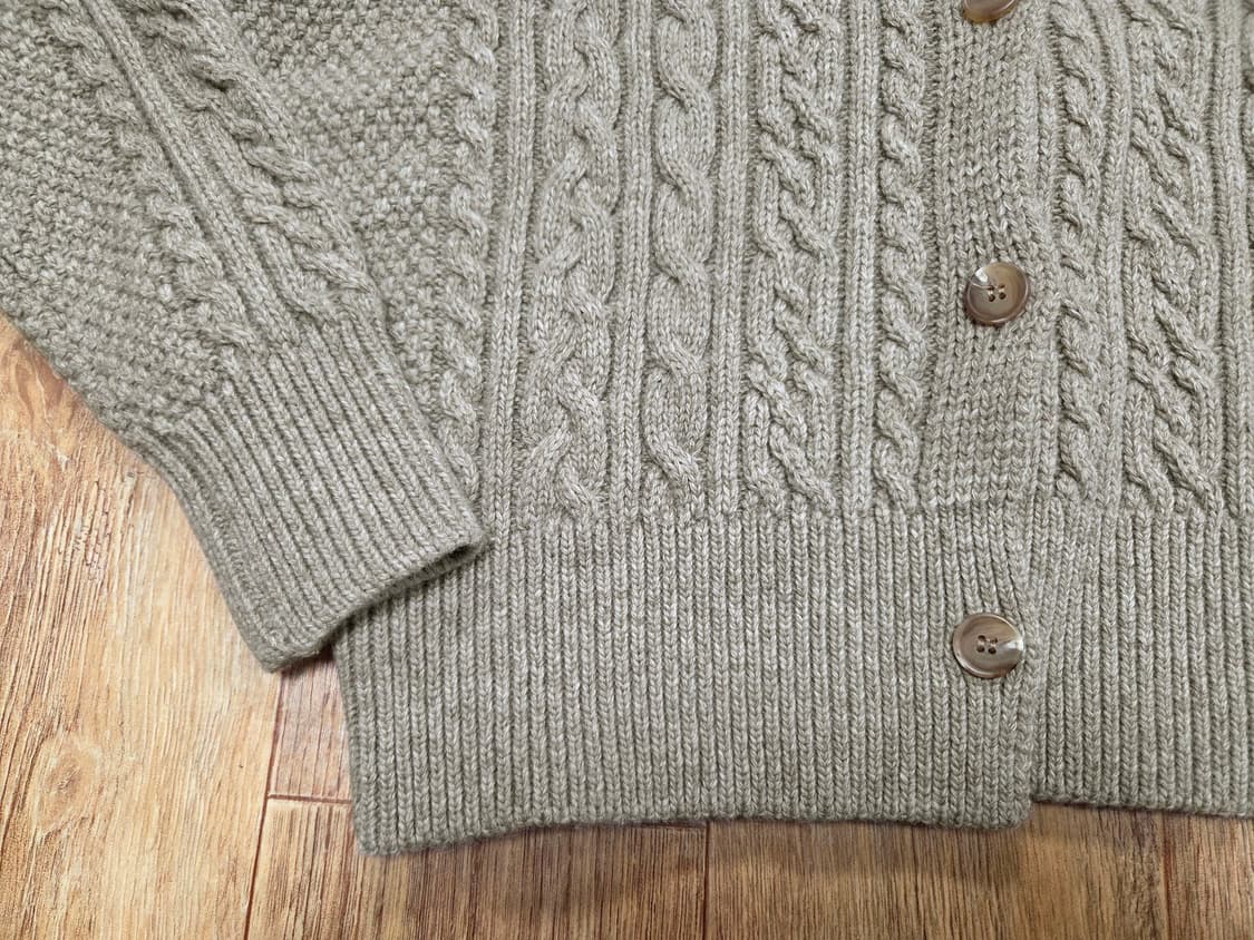 하시에(HACIE) 울 케이블 니트가디건 프리사이즈 새상품 상품이미지7