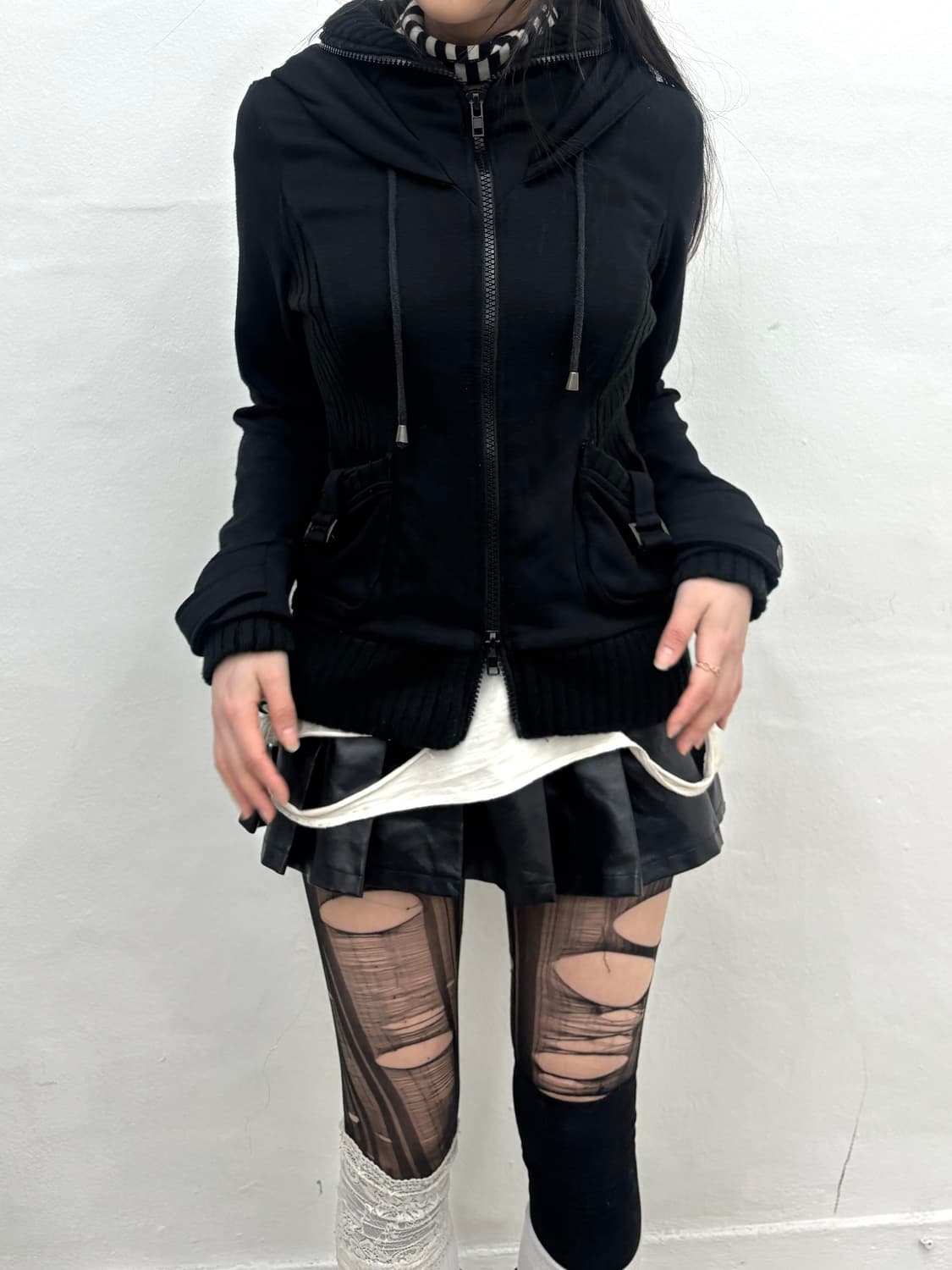 Ribbed cargo pocket hood jacket   상품이미지4