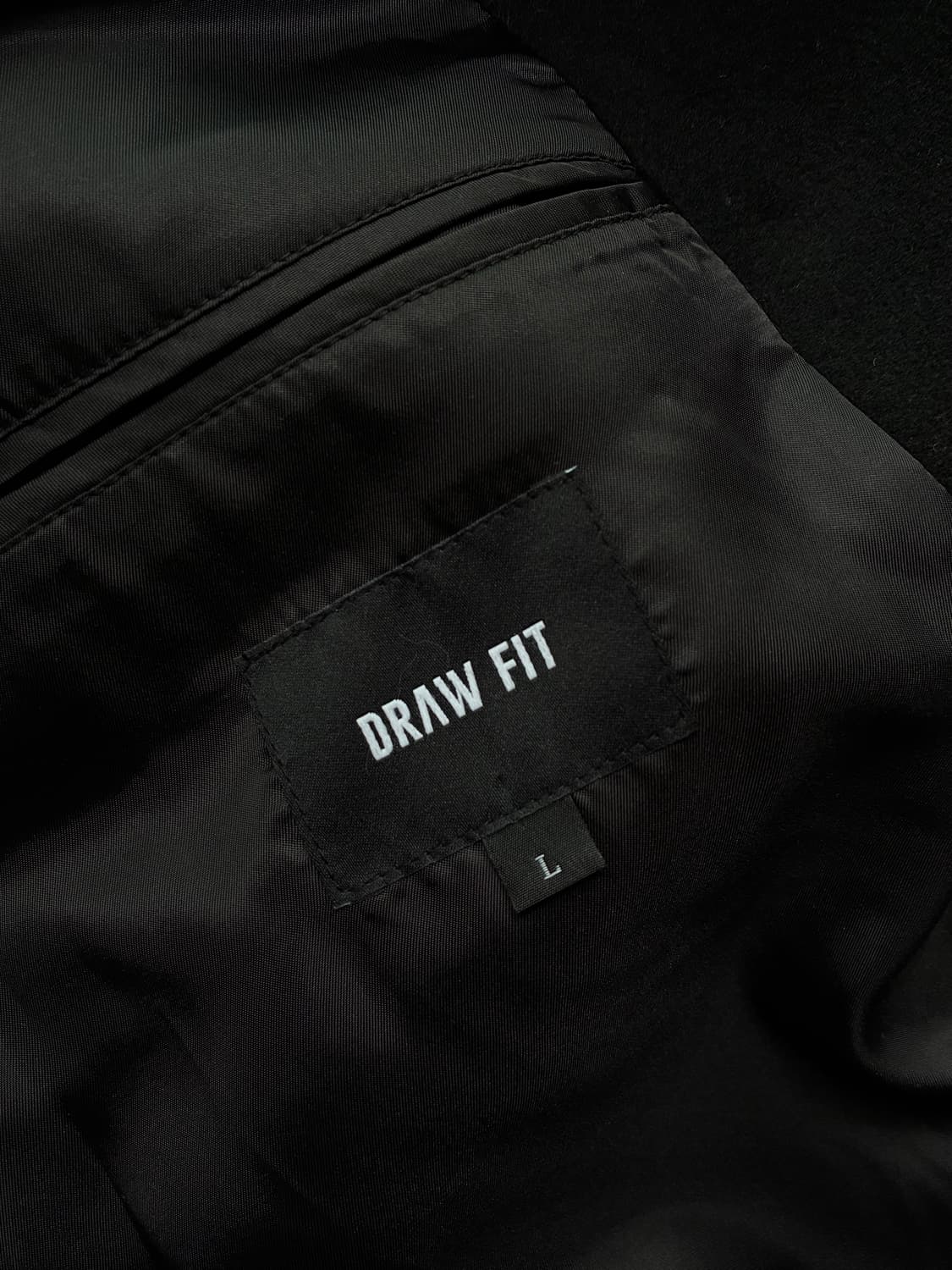 (L) 드로우핏 프리미어 울 더블 체스터 코트 [BLACK] 판매 상품이미지10