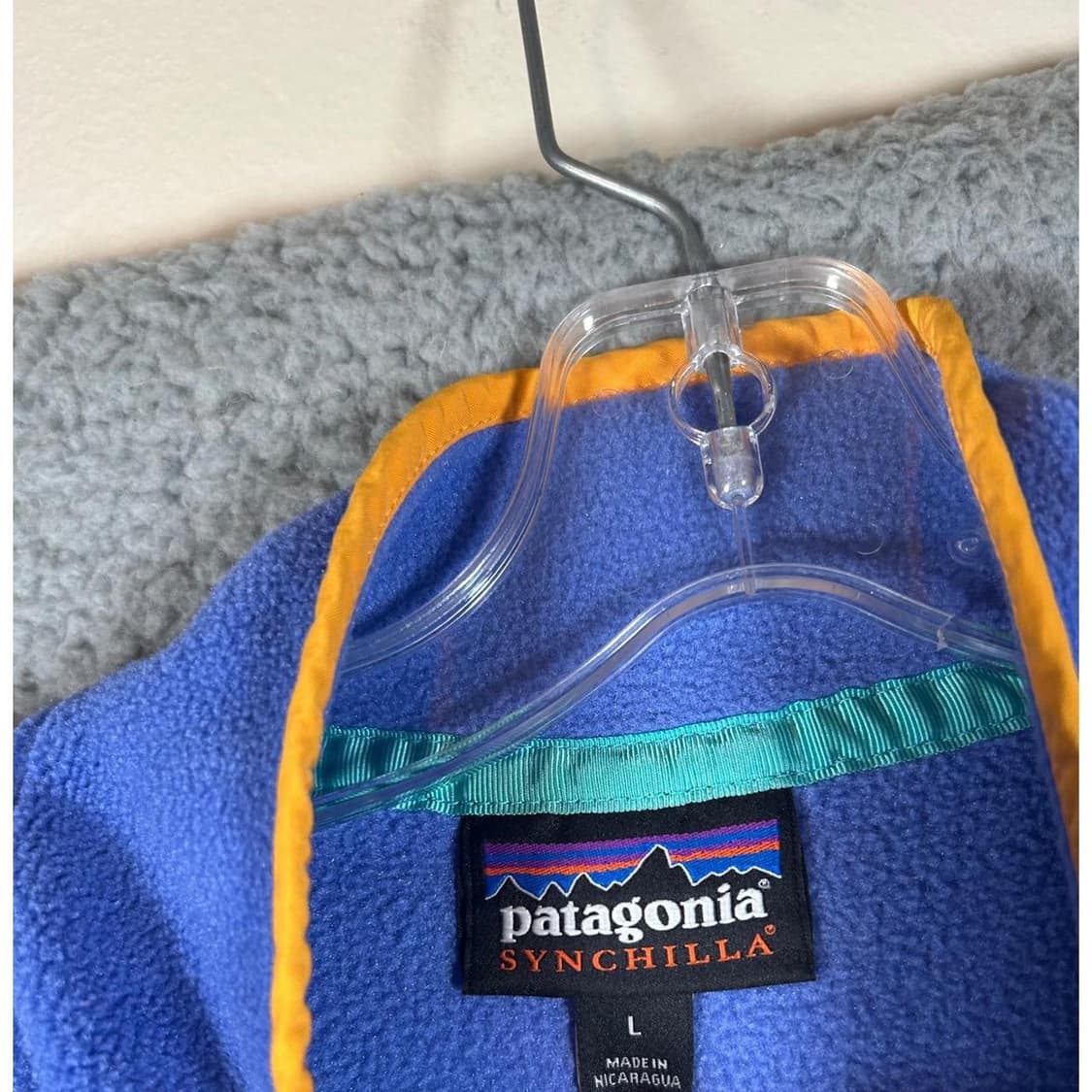 파타고니아 신칠라 스냅-T 블루/옐로우 상품이미지3