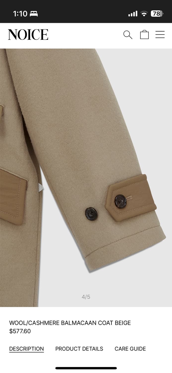 NOICE BALMACAAN COAT 상품이미지4