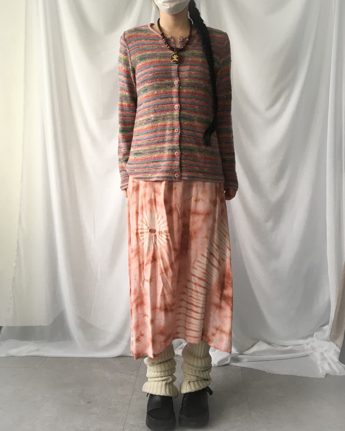 Stripe pattern knit cardigan 상품이미지5