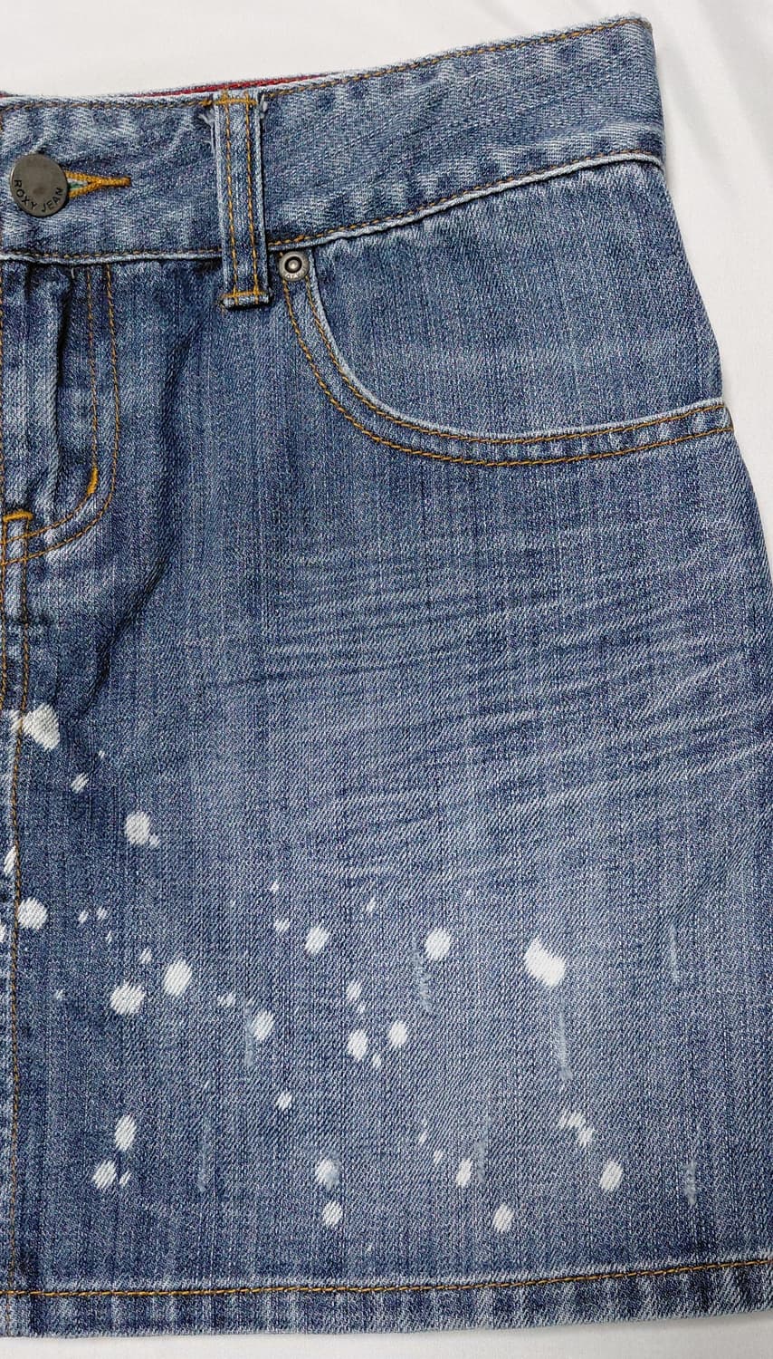 ROXY(록시) 페인트 스플래터 데님 미니스커트 (M사이즈) 상품이미지3