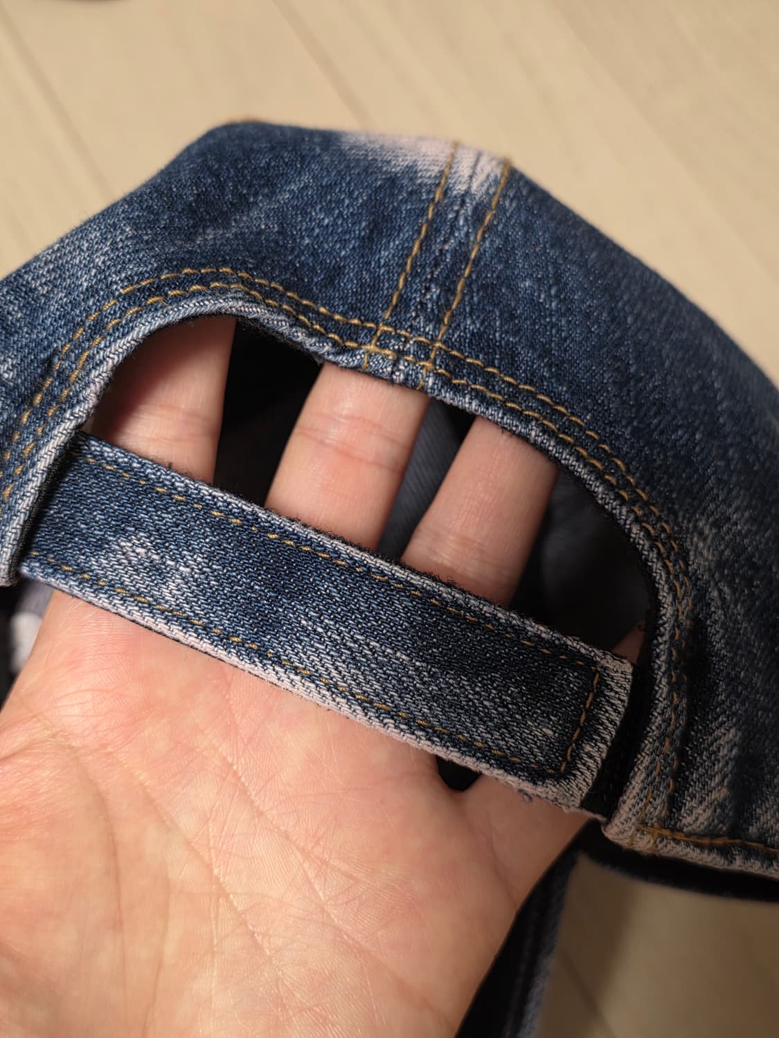 더뮤지엄비지터 washed denim ballcap 상품이미지5