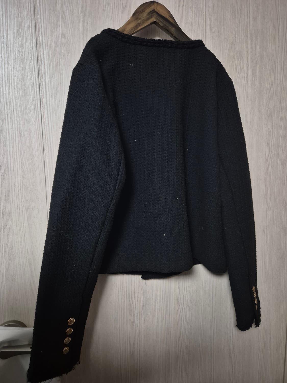 COCOBLANC 블랙 트위드 자켓 상품이미지4