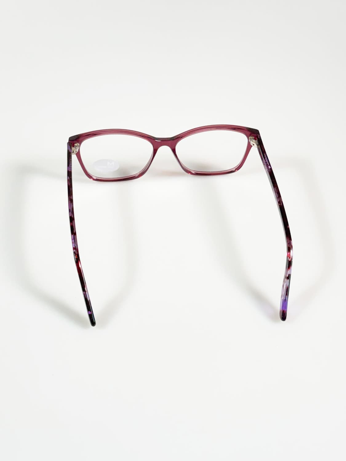 미국제 M AMERICA 버건디 마블 뿔테 스퀘어 빈티지 안경 상품이미지5