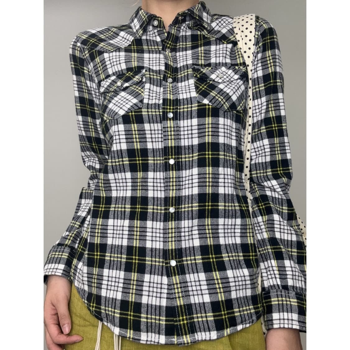 빈티지 체크 셔츠 상품이미지1