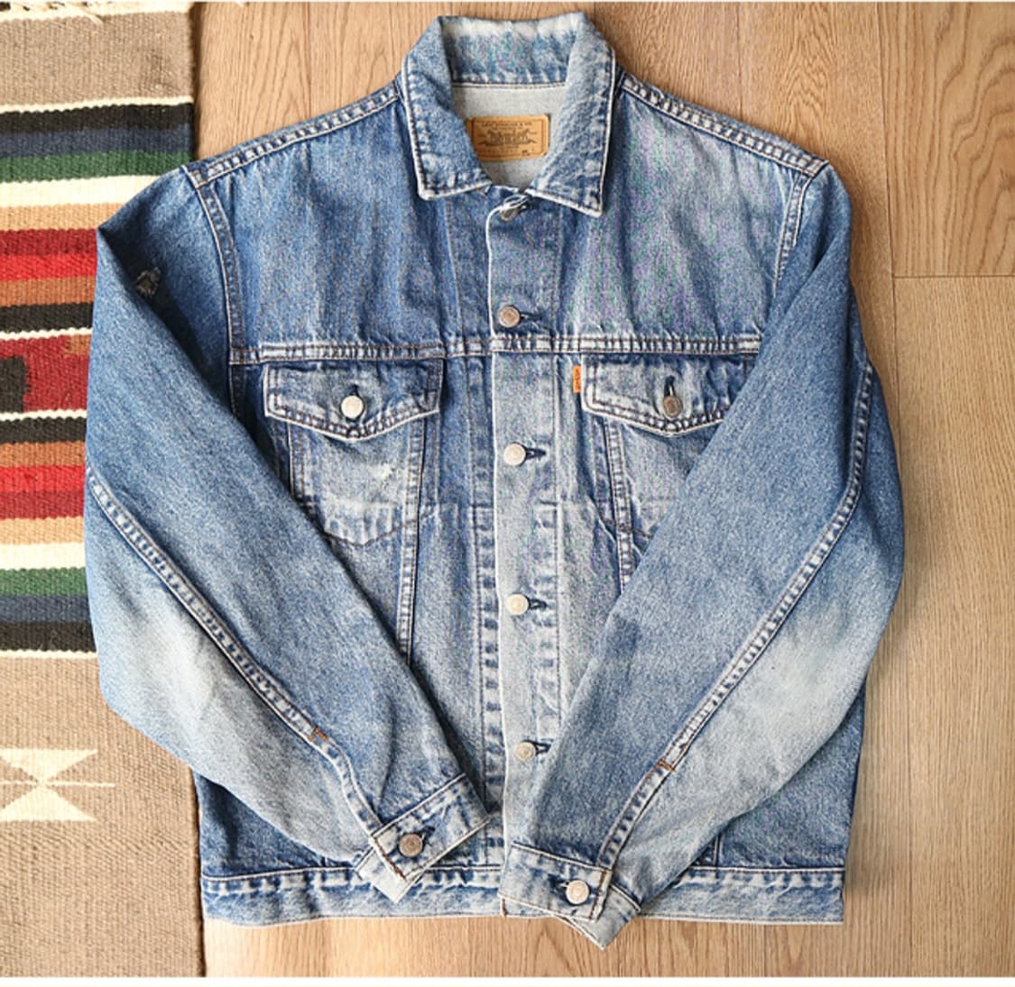 일본판 80S LEVIS 리바이스 70651-0217 오렌지텝 빈티지  상품이미지2