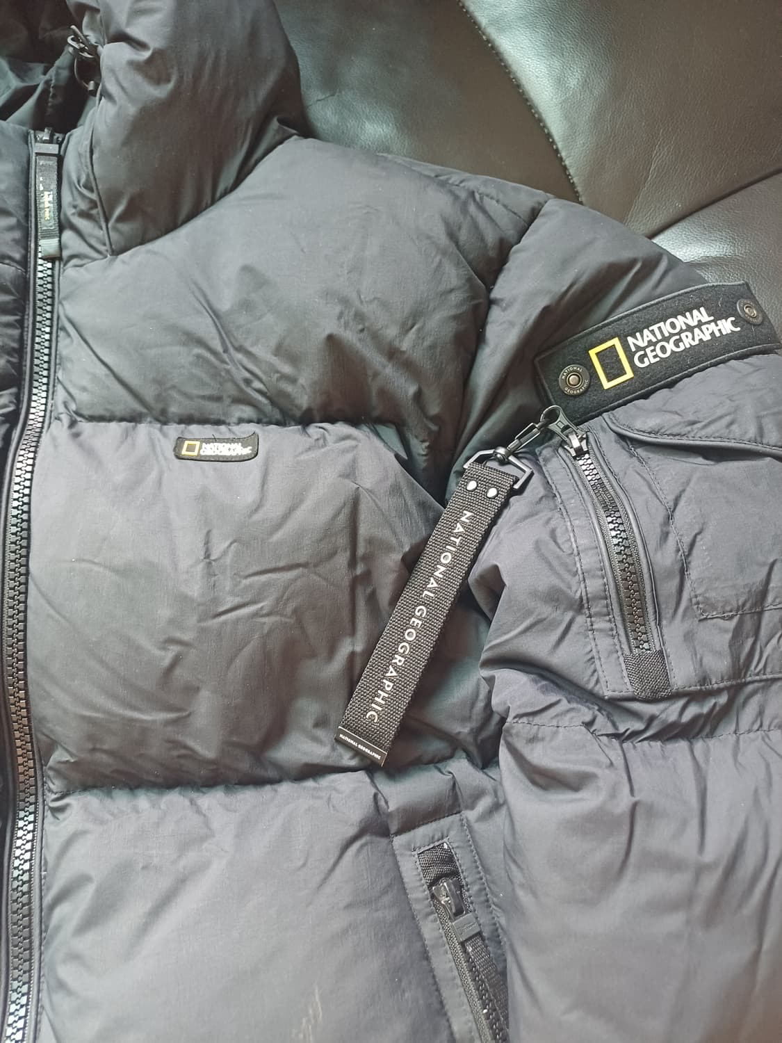 네셔널지오그래픽 구스다운 패딩 블랙 xxl 상품이미지2