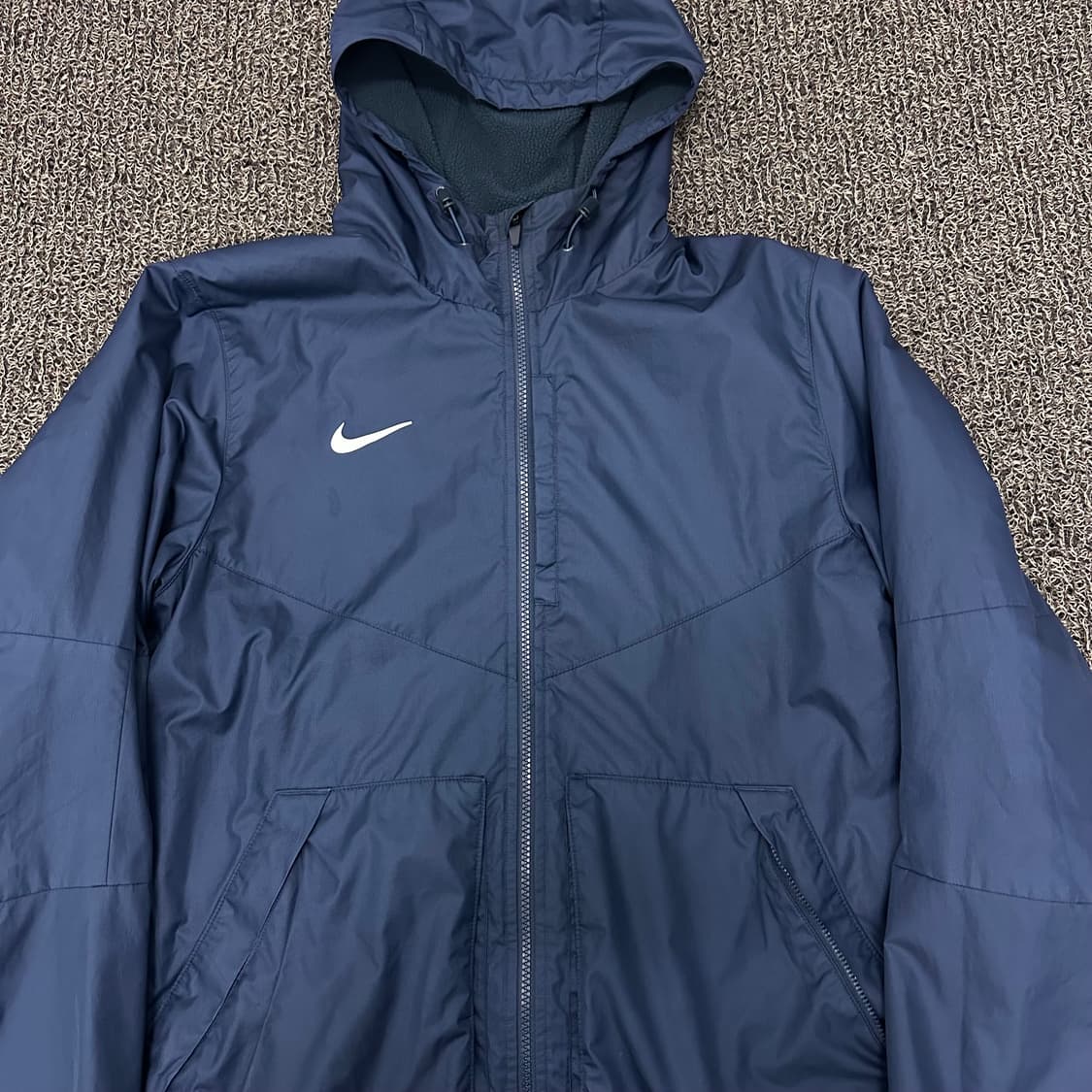 NIKE 나이키 바람막이 기모 점퍼 자켓 블루 M 상품이미지2