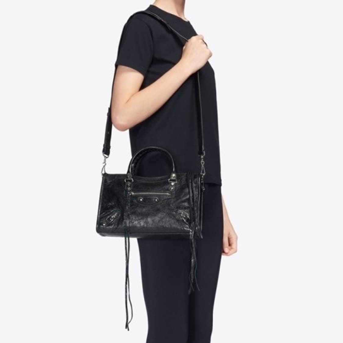 발렌시아가 시티백 스몰 블랙 상품이미지7