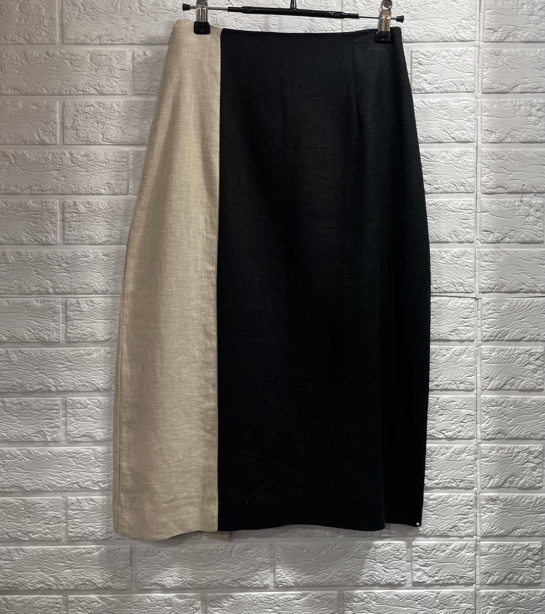 투톤배색 마스커트 마치마 하객룩오피스룩출근룩 상품이미지3