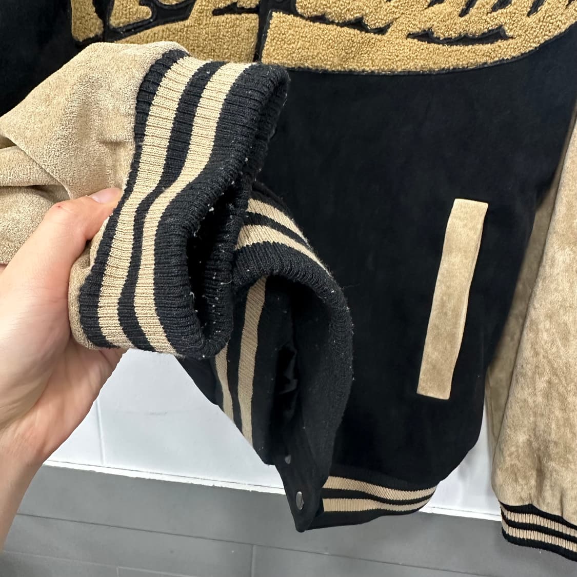 빈티지 스웨이드 바시티 자켓 상품이미지6