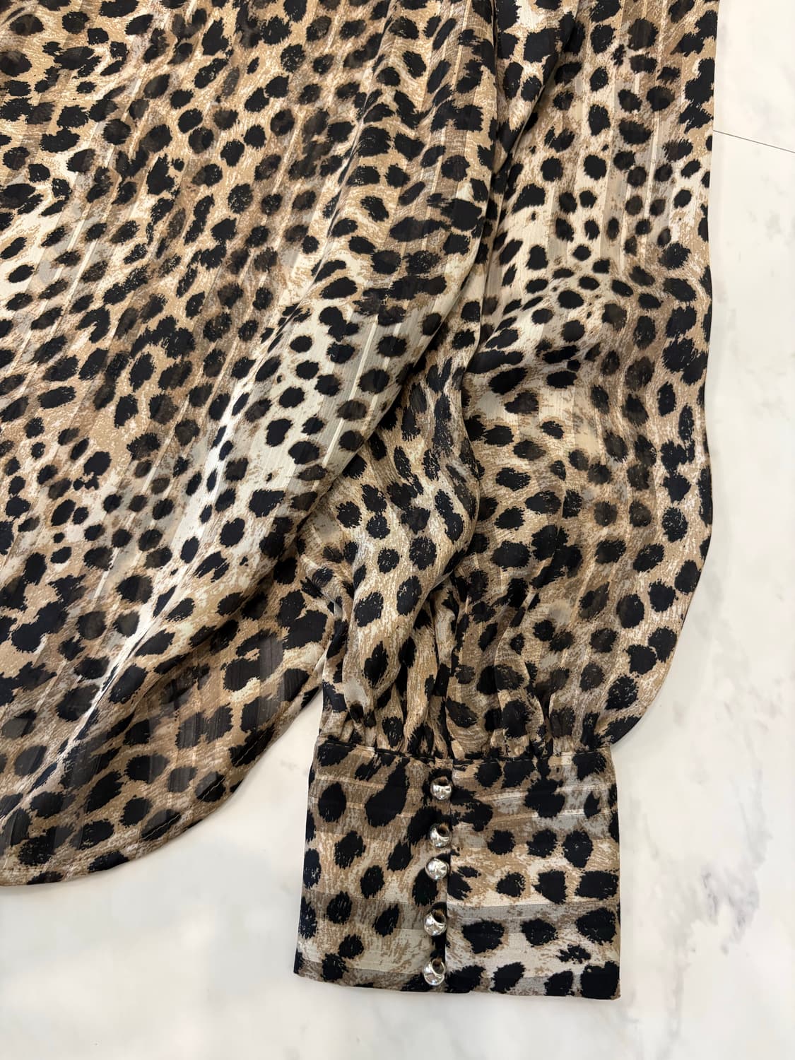 h&m leopard blouse 상품이미지3