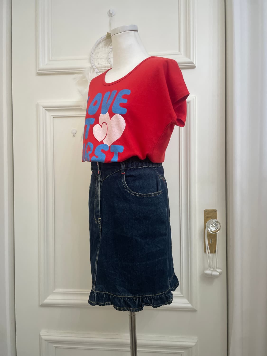 red ballon lettering cute t-shirt 상품이미지5