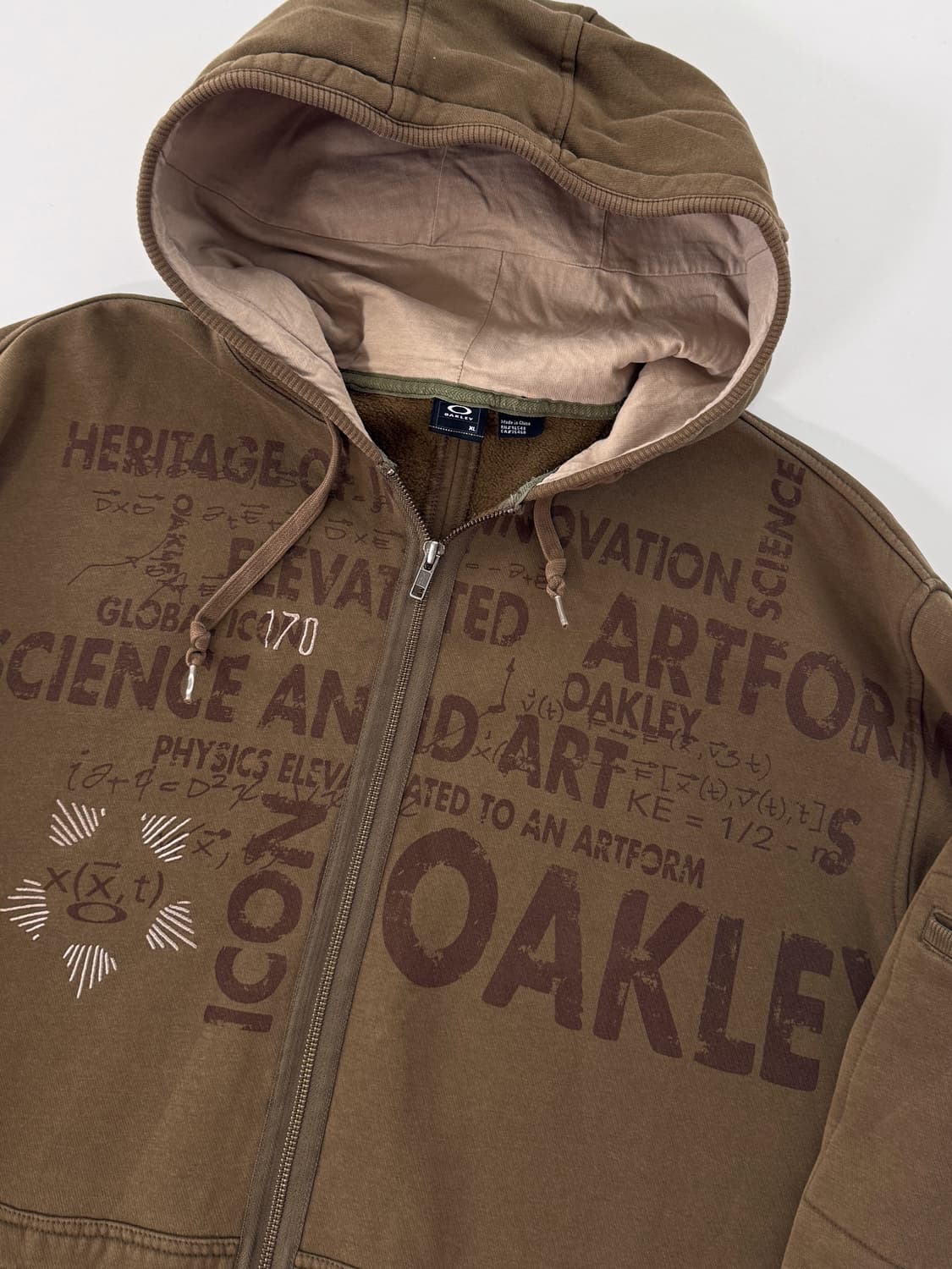 오클리 오버사이즈 00‘s 아카이브 빈티지 스웻 후드집업 상품이미지2