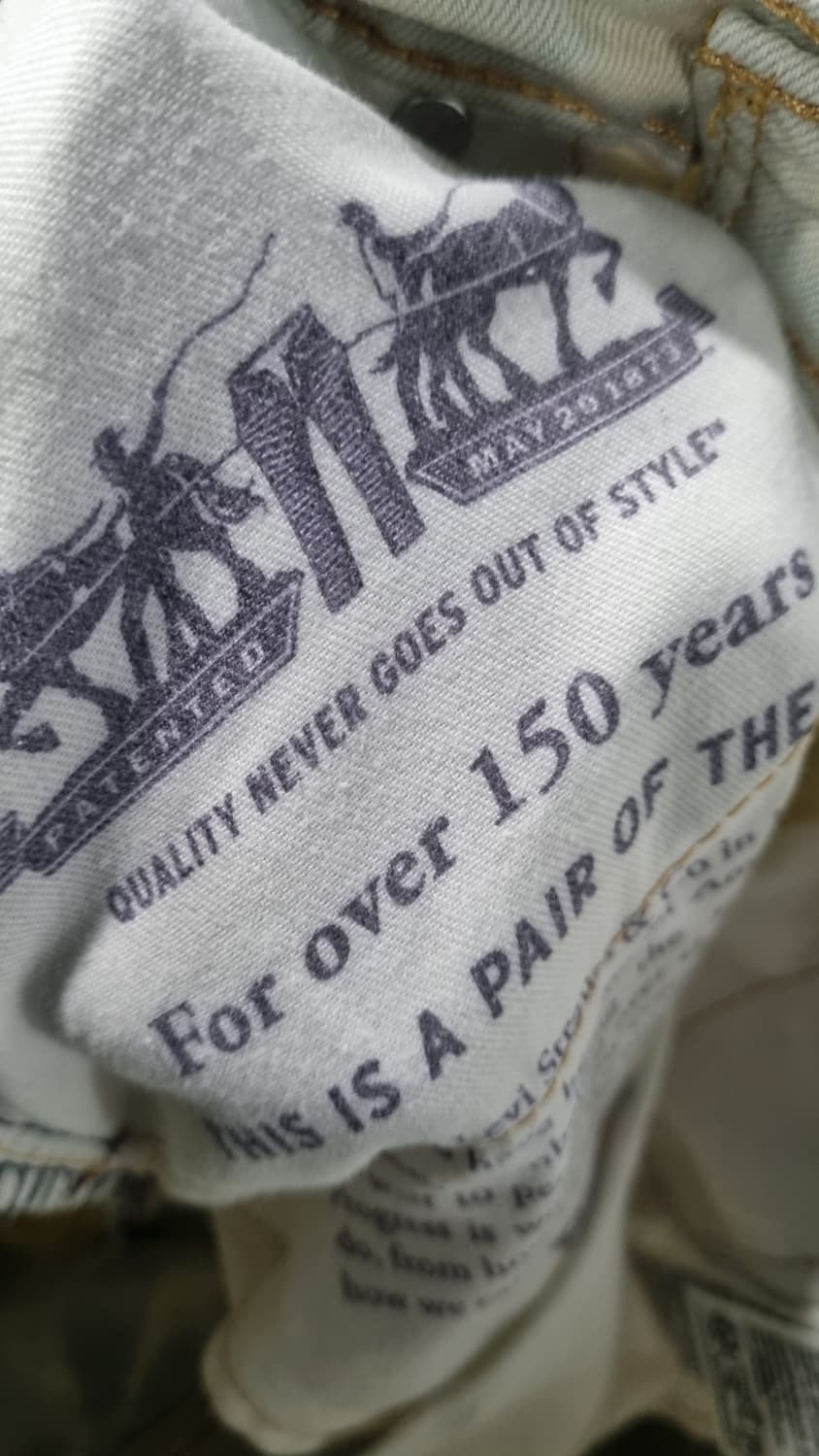 리바이스 타이다이 워시드 봄 청바지 34 상품이미지4