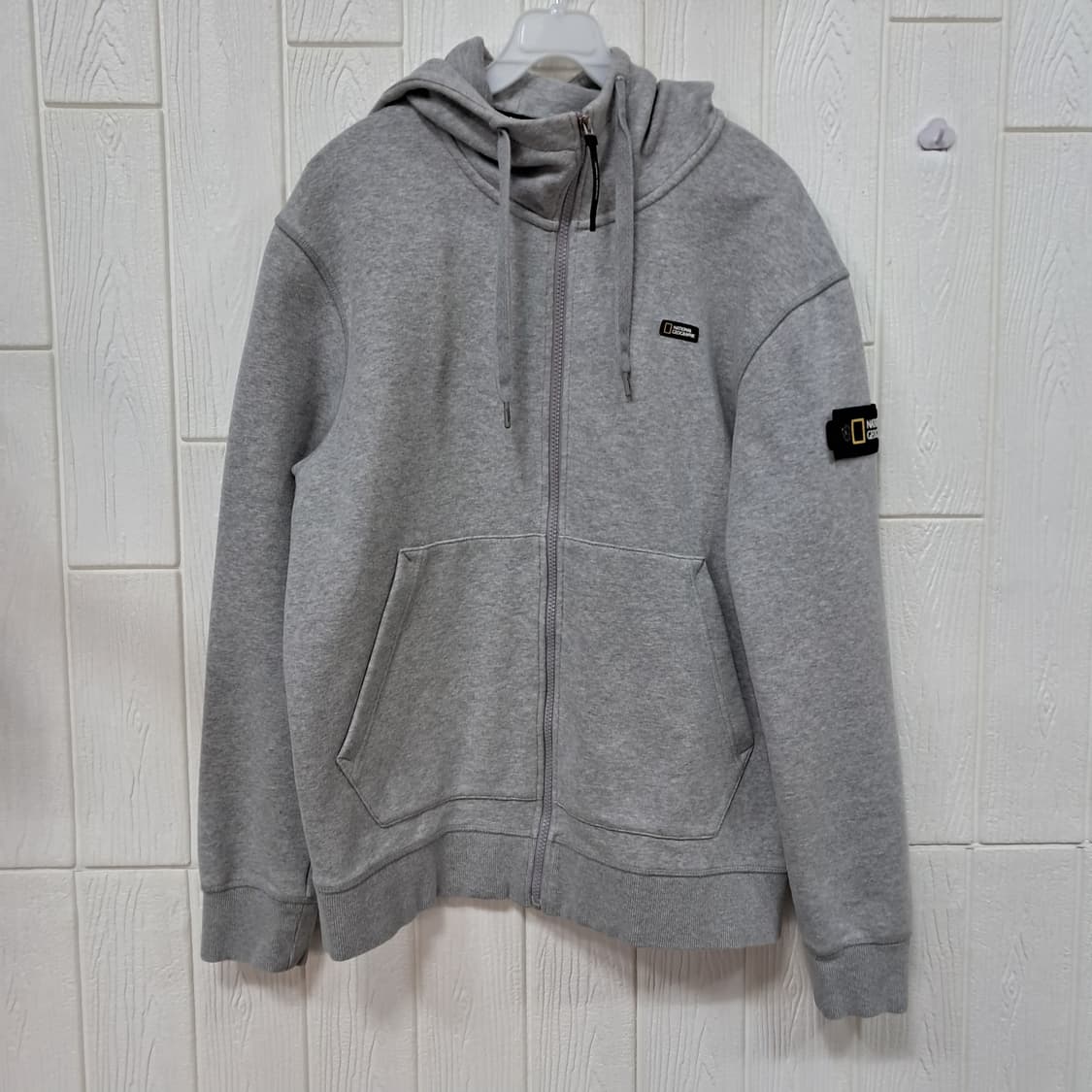 내셔널지오그래픽 후드집업 그레이 L 상품이미지1