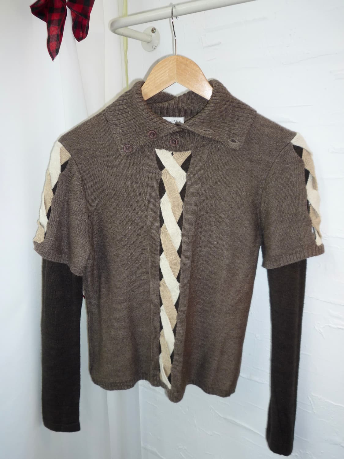 soft brown layerd knit 상품이미지5