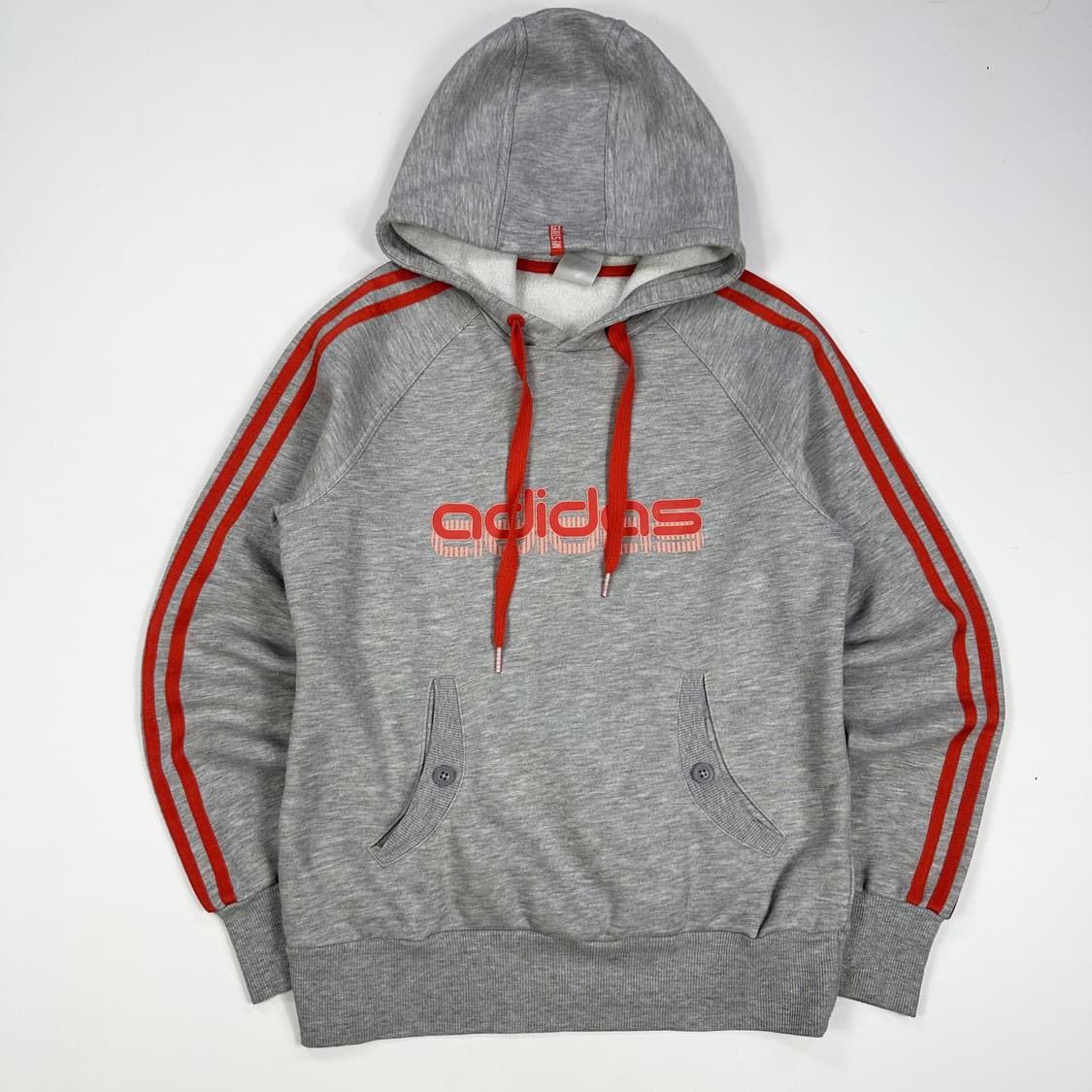 아디다스 오리지널 이니셜 그레이 후드티 (M) 상품이미지2