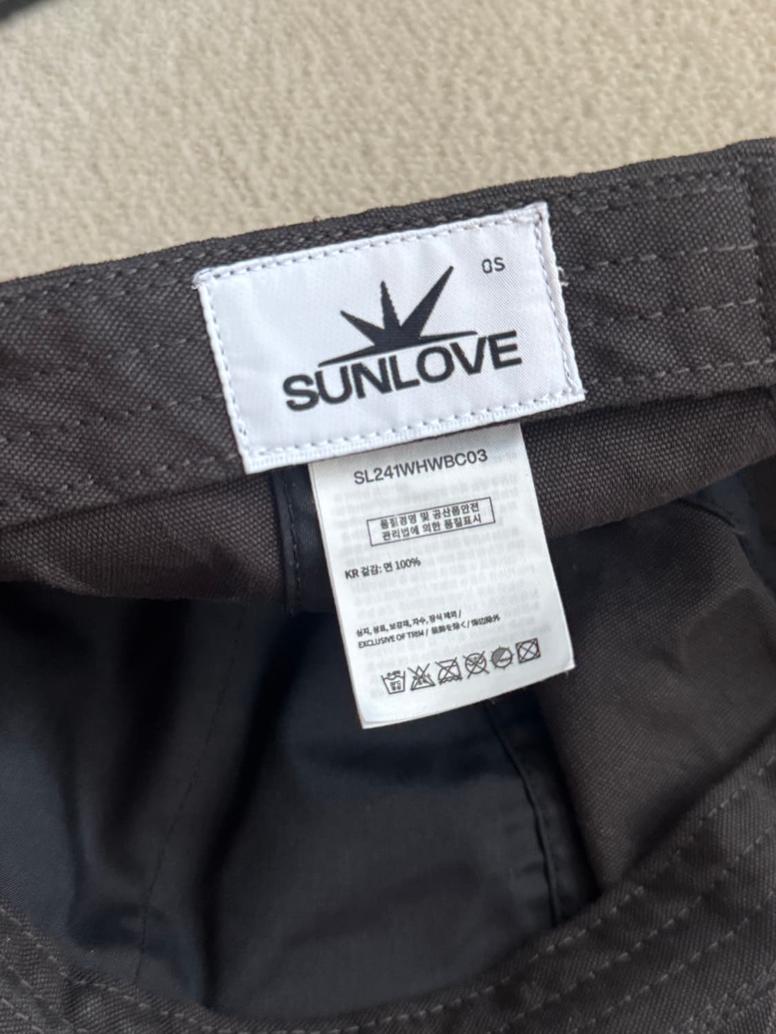 썬러브 브라운 모자 상품이미지5