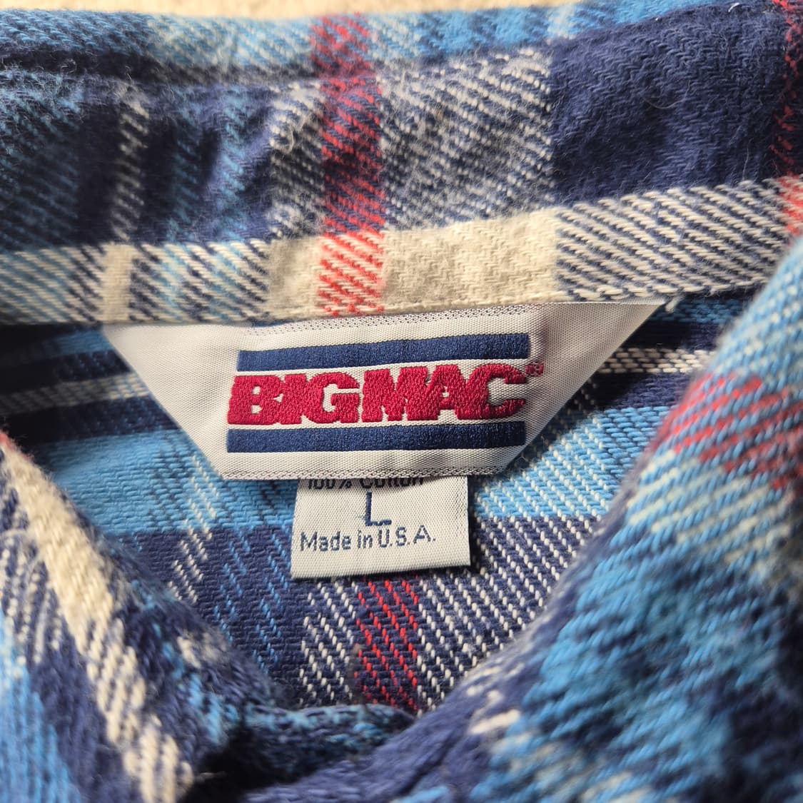 90s 빅맥 플란넬 셔츠
 상품이미지5