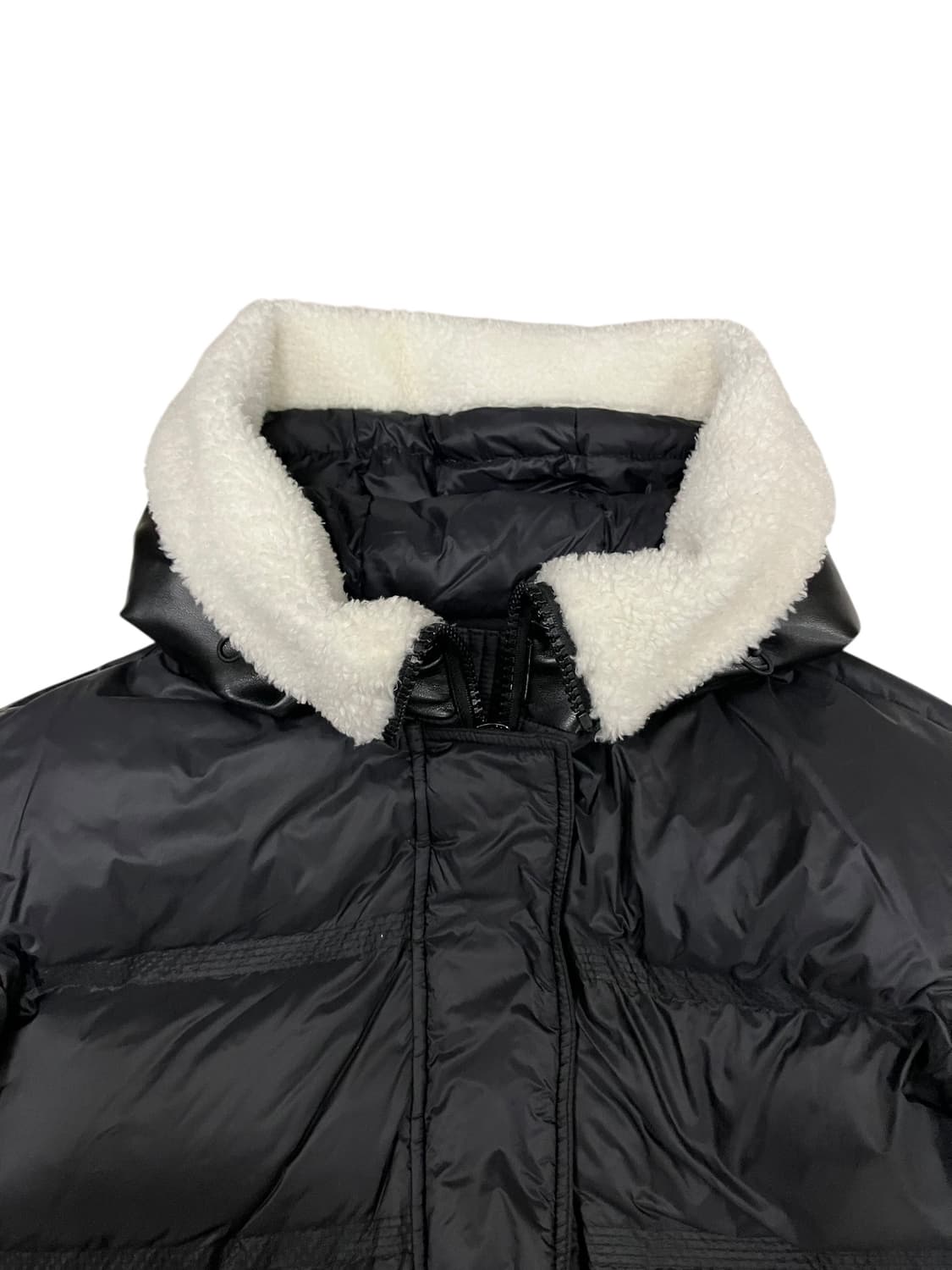 Castrelbajac 까스텔바작 레더 퍼 후드 패딩 M 상품이미지2