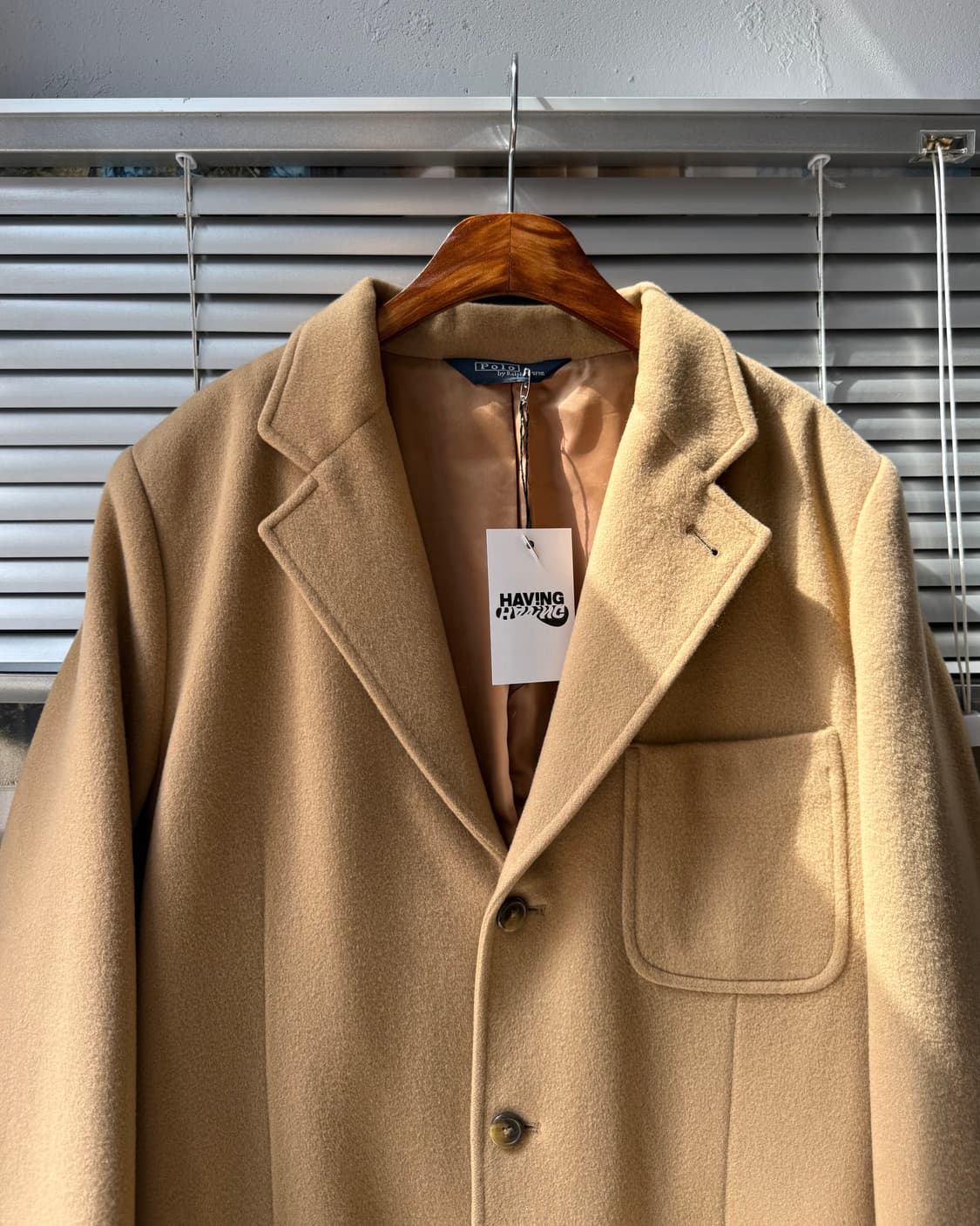 Polo Ralph Lauren 80-90s 베이지 캐시미어 블레이저 상품이미지3